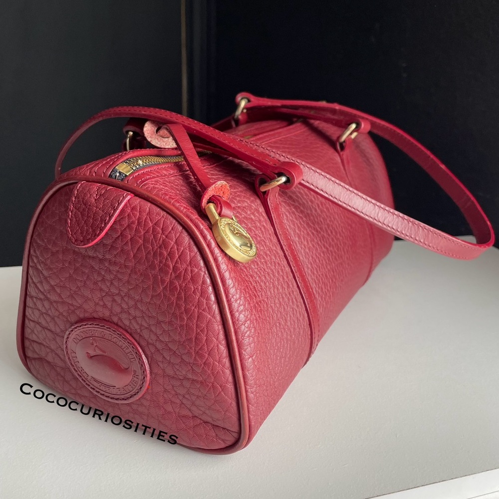Dooney and Bourke awl leather Rouge Barrel Bag